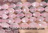 CNG8507 11*15mm - 13*18mm faceted nuggets rose quartz beads