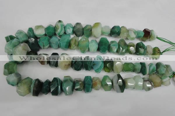 CNG853 15.5 inches 12*18mm – 13*22mm faceted nuggets agate beads