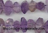 CNG860 15.5 inches 8*12mm – 12*20mm faceted nuggets amethyst beads