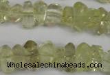 CNG864 15.5 inches 5*10mm – 10*17mm faceted nuggets lemon quartz beads