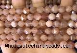 CNG8753 15.5 inches 8mm faceted nuggets moonstone beads wholesale