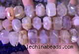 CNG8780 15 inches 13*20mm - 15*24mm faceted nuggets sakura agate beads