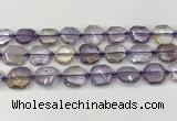 CNG8801 15.5 inches 16mm - 20mm faceted freeform ametrine beads