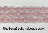 CNG8802 15.5 inches 16mm - 20mm faceted freeform rose quartz beads