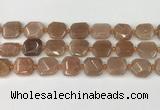 CNG8812 15.5 inches 16mm - 20mm faceted freeform moonstone beads