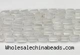 CNG8845 15.5 inches 8*12mm - 10*16mm nuggets matte white crystal beads