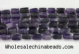 CNG8848 15.5 inches 8*12mm - 10*16mm nuggets matte amethyst beads