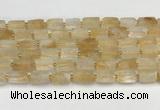 CNG8850 15.5 inches 8*12mm - 10*16mm nuggets matte citrine beads