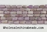 CNG8858 15.5 inches 8*12mm - 10*16mm nuggets matte kunzite beads