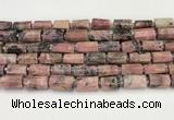 CNG8860 15.5 inches 8*12mm - 10*16mm nuggets matte rhodonite beads