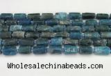 CNG8864 15.5 inches 8*12mm - 10*16mm nuggets matte apatite beads