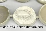 CNG8953 25*28mm - 32*35mm freeform druzy agate beads