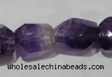 CNG903 15.5 inches 15*20mm – 18*26mm faceted nuggets amethyst beads