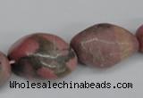 CNG94 15.5 inches 12*14mm - 20*35mm nuggets rhodochrosite gemstone beads