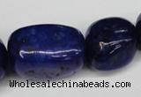 CNG98 15.5 inches 15*20mm - 20*35mm nuggets dyed lapis lazuli beads