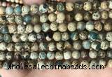 CNI401 15.5 inches 6mm round blue impression jasper beads