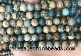 CNI402 15.5 inches 8mm round blue impression jasper beads