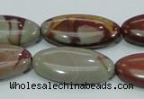 CNJ06 15.5 inches 15*30mm oval natural noreena jasper beads