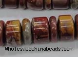 CNJ31 15.5 inches 6*18mm & 12*18mm rondelle noreena jasper beads