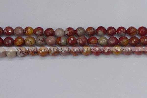 CNJ312 15.5 inches 12mm faceted round noreena jasper beads