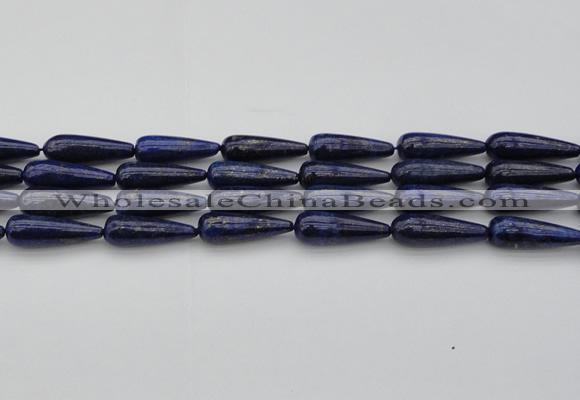 CNL1161 15.5 inches 10*30mm teardrop lapis lazuli gemstone beads