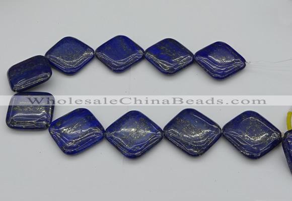 CNL1163 15.5 inches 35*35mm diamond lapis lazuli beads wholesale