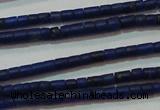 CNL1202 15.5 inches 0.8*1mm tube natural lapis lazuli beads