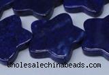 CNL1287 15.5 inches 28mm star natural lapis lazuli beads