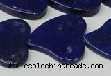 CNL1291 15.5 inches 31*33mm heart natural lapis lazuli beads