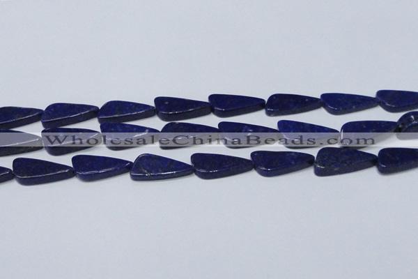 CNL1298 15.5 inches 12*28mm triangle natural lapis lazuli beads