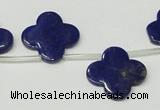 CNL1316 Top drilled 19mm flower natural lapis lazuli beads