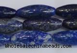 CNL1601 15.5 inches 12*30mm rice lapis lazuli gemstone beads