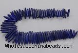 CNL1662 15.5 inches 5*25mm - 7*40mm sticks lapis lazuli beads