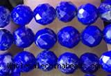 CNL1705 15.5 inches 4mm faceted round lapis lazuli beads