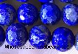 CNL1707 15.5 inches 8mm faceted round lapis lazuli beads