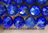 CNL1716 15.5 inches 6mm faceted round lapis lazuli beads