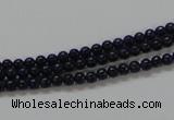 CNL201 15.5 inches 3mm round natural lapis lazuli beads wholesale