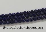 CNL204 15.5 inches 4mm round natural lapis lazuli beads wholesale