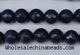 CNL603 15.5 inches 10mm faceted round natural lapis lazuli gemstone beads