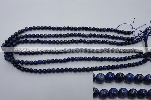 CNL713 15.5 inches 6mm round natural lapis lazuli gemstone beads