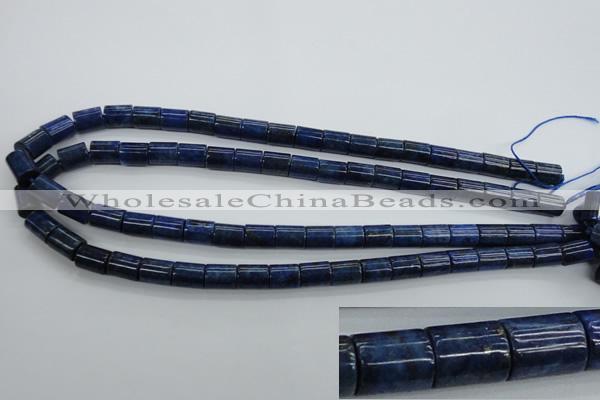 CNL886 15.5 inches 8*10mm tube natural lapis lazuli gemstone beads