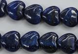 CNL933 15.5 inches 14*14mm heart natural lapis lazuli gemstone beads