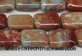 CNS110 15.5 inches 13*18mm rectangle natural serpentine jasper beads