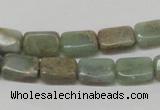 CNS18 16 inches 8*12mm rectangle natural serpentine jasper beads