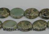 CNS241 15.5 inches 12*16mm oval natural serpentine jasper beads