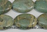 CNS242 15.5 inches 18*25mm oval natural serpentine jasper beads