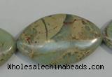 CNS248 15.5 inches 25*40mm marquise natural serpentine jasper beads