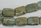 CNS255 15.5 inches 12*16mm rectangle natural serpentine jasper beads