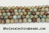 CNS333 15.5 inches 10mm round serpentine jasper beads wholesale