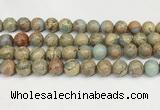 CNS335 15.5 inches 14mm round serpentine jasper beads wholesale